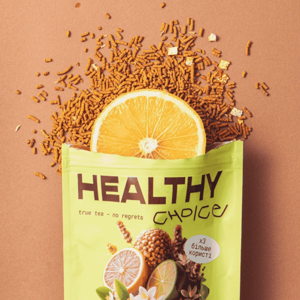 HEALTHY CHOICE Необсмажений гречаний чай з бергамотом та цитрусом 30g - фото №1